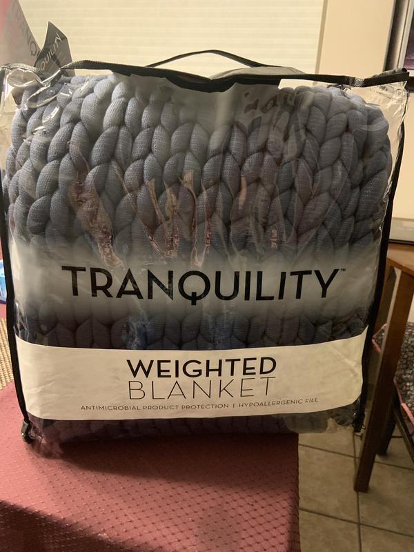 Tranquility Chunky Knit Weighted Throw 11.9 lbs 48 x 72 Macy s