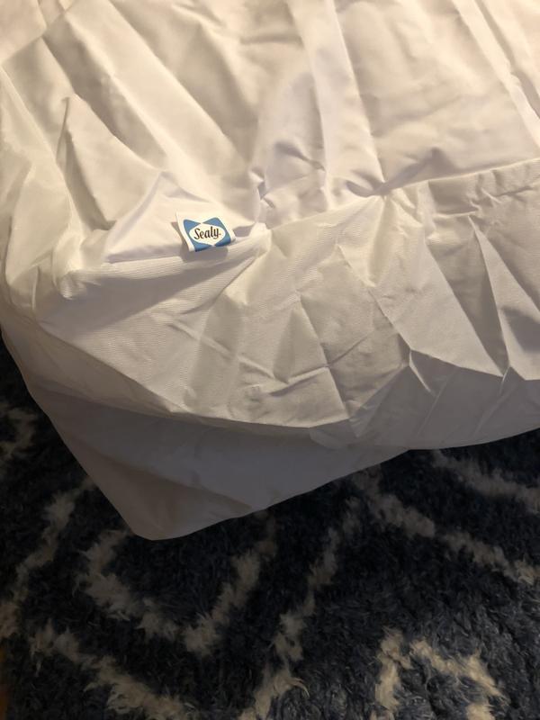 Tag goes on the left hand side at the foot of your bed