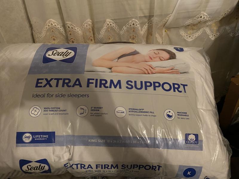 Sealy extra best sale firm pillow