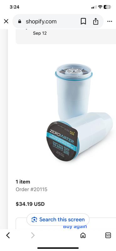 ZeroWater Ion Exchange Pitcher Replacement Filter (Pack of- 4) ZR