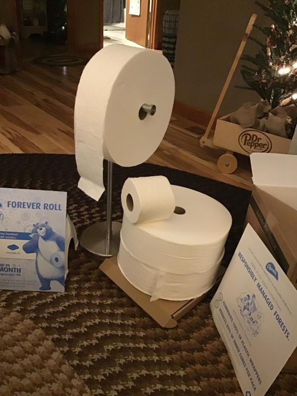 Wall Mounted Holder  Charmin Forever Roll
