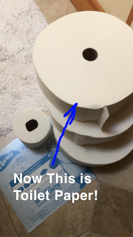 Wall Mounted Holder  Charmin Forever Roll