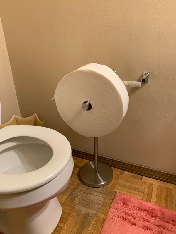 Wall Mounted Holder  Charmin Forever Roll