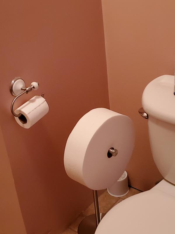 Forever Roll holder my wife and I built to handle large toilet