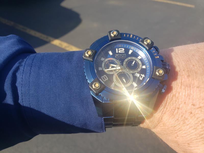 Invicta Reserve Men's 63mm Grand Octane Blue Label Swiss Quartz Chronograph  Bracelet Watch