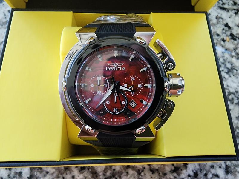 Invicta X-Wing 46mm Quartz Chronograph Abalone Dial Strap Watch