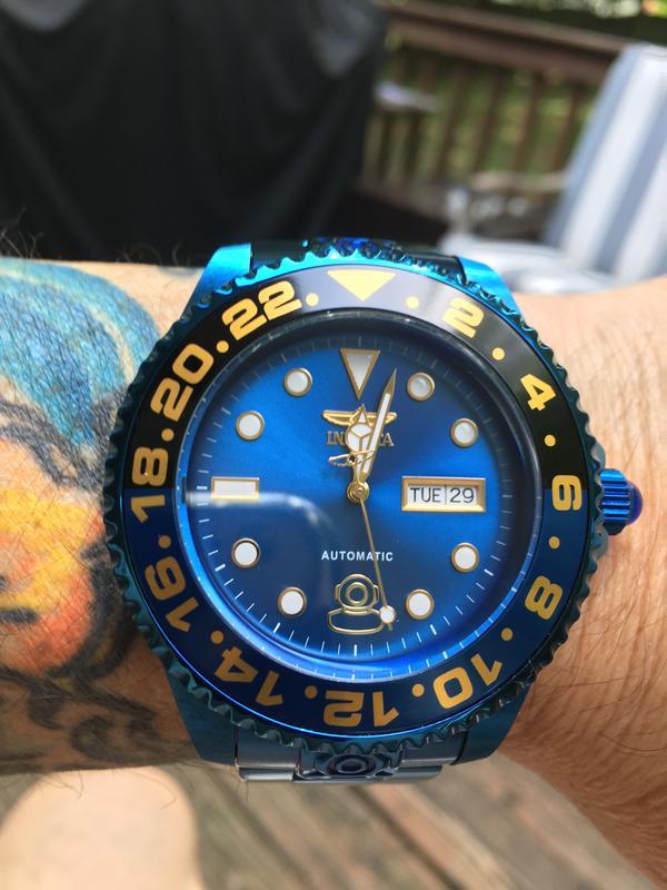 Invicta Grand Diver 47mm Blue Label Automatic Bracelet Watch - ShopHQ.com