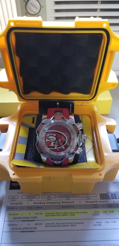 Invicta 33086 NFL San Francisco 49ERS Men's 52mm Chronograph Watch