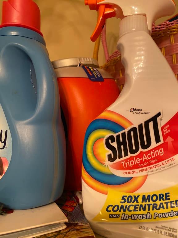 Shout Active Enzyme Laundry Stain Remover Spray, Triple-Acting Formula  Clings, Penetrates, and Lifts 100+ Types of Everyday Stains - Prewash Spray