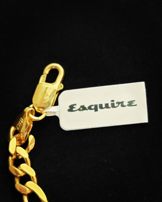 Lobster Clasp Figaro Men's Gold Chain