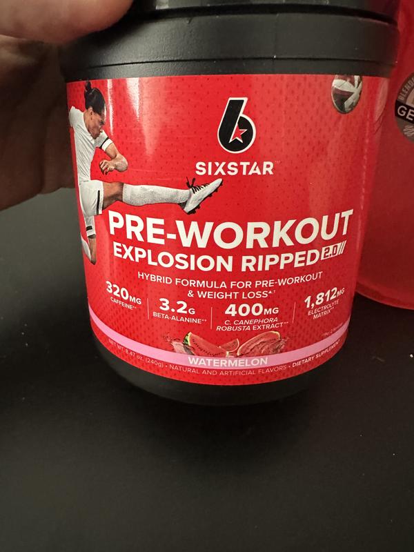 Pre-workout Explosion Ripped 2.0 [Preworkout for Weight Loss]