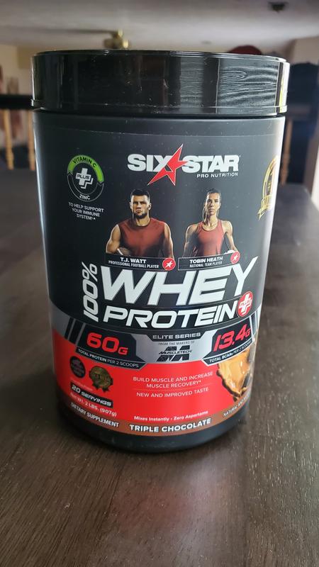 Six Star Elite Series 100% Whey Protein Plus Triple Chocolate Pwd 1.8lbs