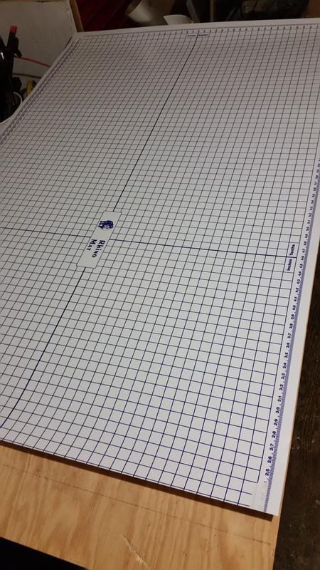 4 ft x 6 ft Rhino Cutting Mat with Grid