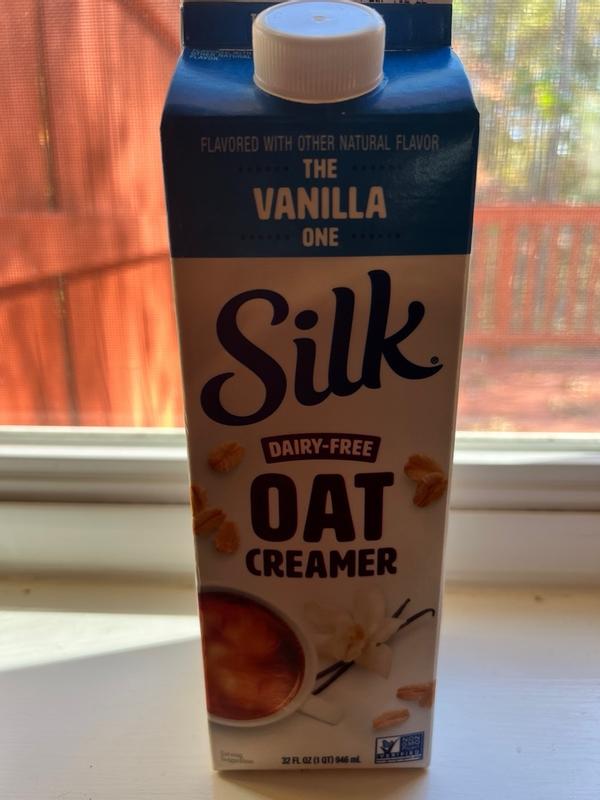 Silk Oat Creamer, Vanilla, Smooth, Lusciously Creamy Dairy Free
