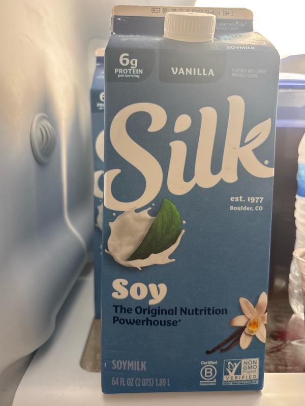 Silk Soy Milk, Vanilla, Dairy Free, Gluten Free, Vegan Milk with