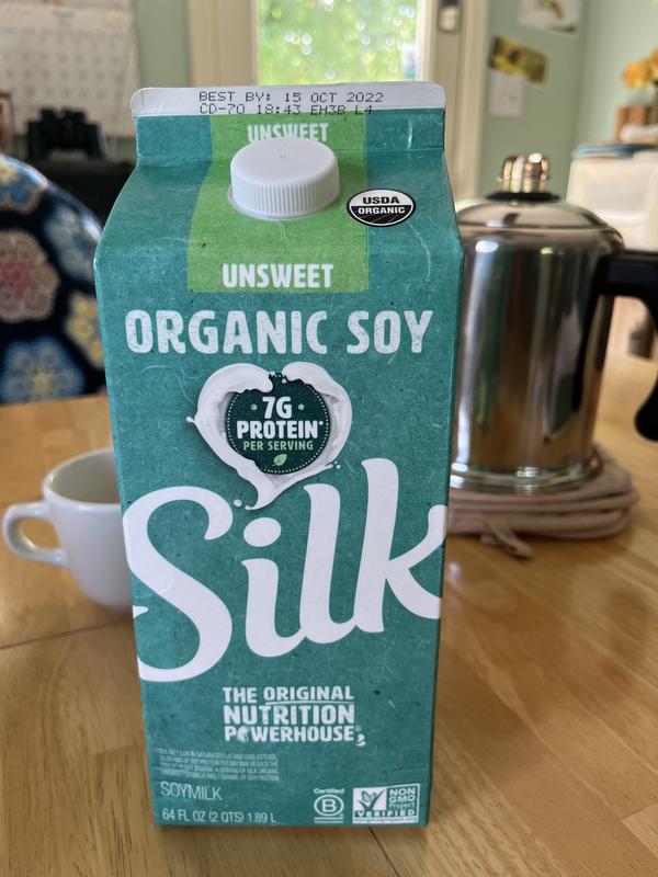 Silk Organic Unsweetened Soy Milk - 0.5gal