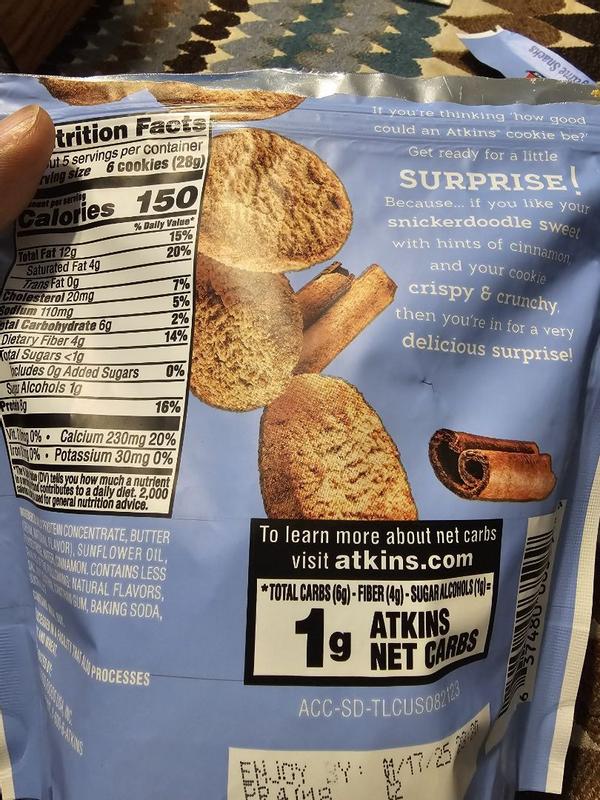 Snickerdoodle Bite-Sized Crunchy Protein Cookies – Atkins