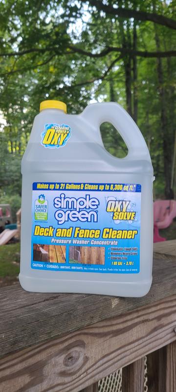 Simple Green Oxy Solve 128 oz. Deck and Fence Pressure Washer Cleaner at