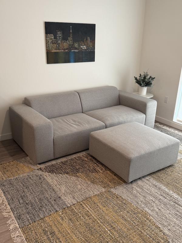 L-Shaped Performance Fabric Sofa | Rex 2 Seater With Chaise