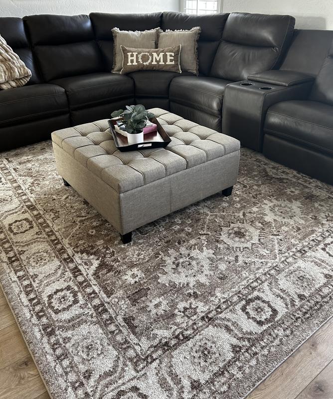Linen Ottoman