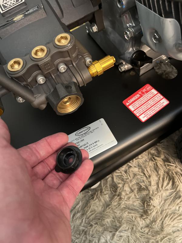 Missing pump inlet filter