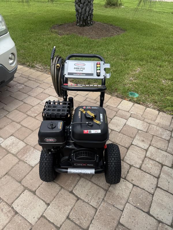 My fully assembled Simpson Pressure Washer