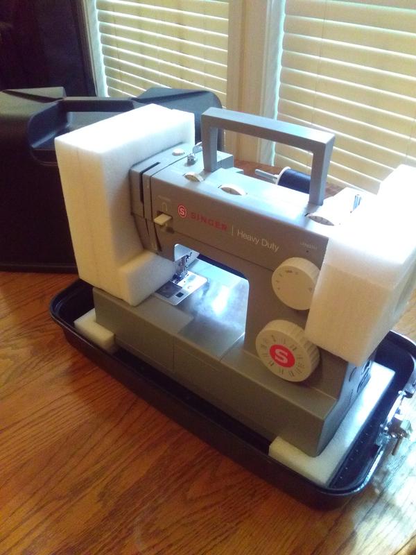 Using the original foam packaging the machine itself came with - NOT included with this case