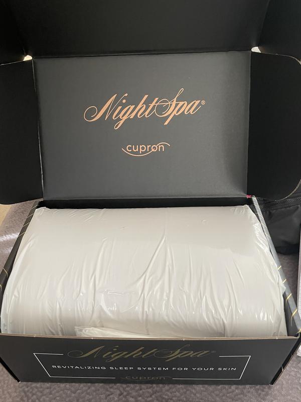 Cupron Night Spa deals Night Cream,Skin Defense Pillowcase, Memory Foam Pillow $250