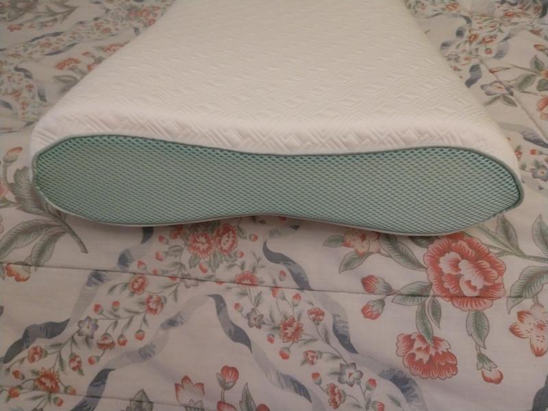 Side view of pillow