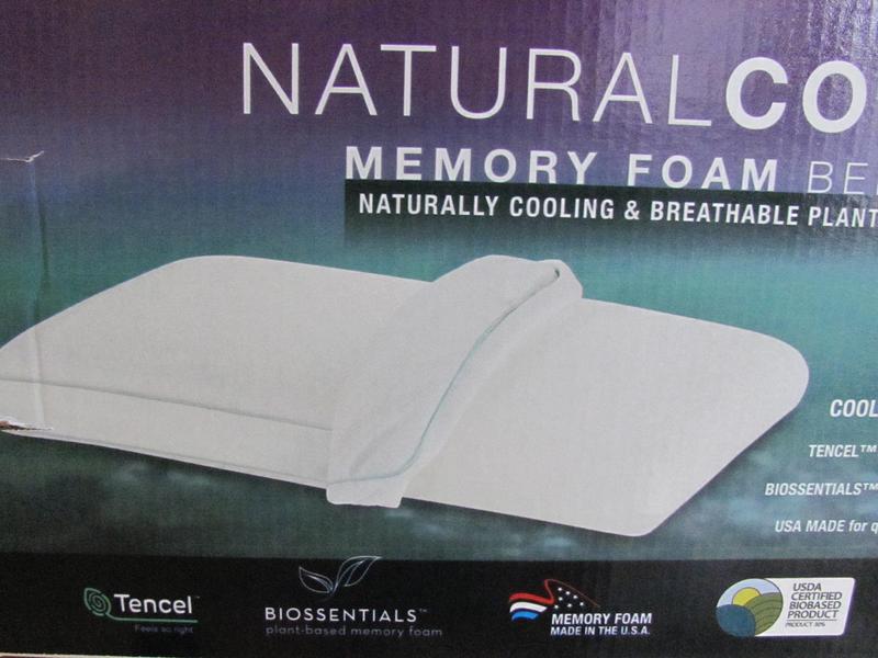 It has a white zippered cover that can easily be removed and laundered as needed. Best of all the memory pillow is made in the USA.