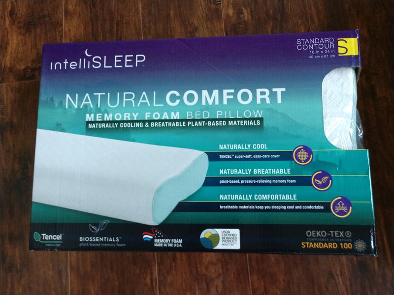 My new IntelliSLEEP Natural Comfort Memory Foam Bed Pillow