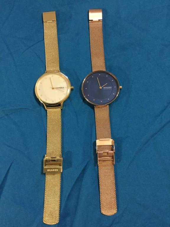 関税込 Skagen Mother of Pearl Dial Brown Leather SK452LGLD Skagen Watch Women's Rose Gold Mother-of-Pearl dial 4