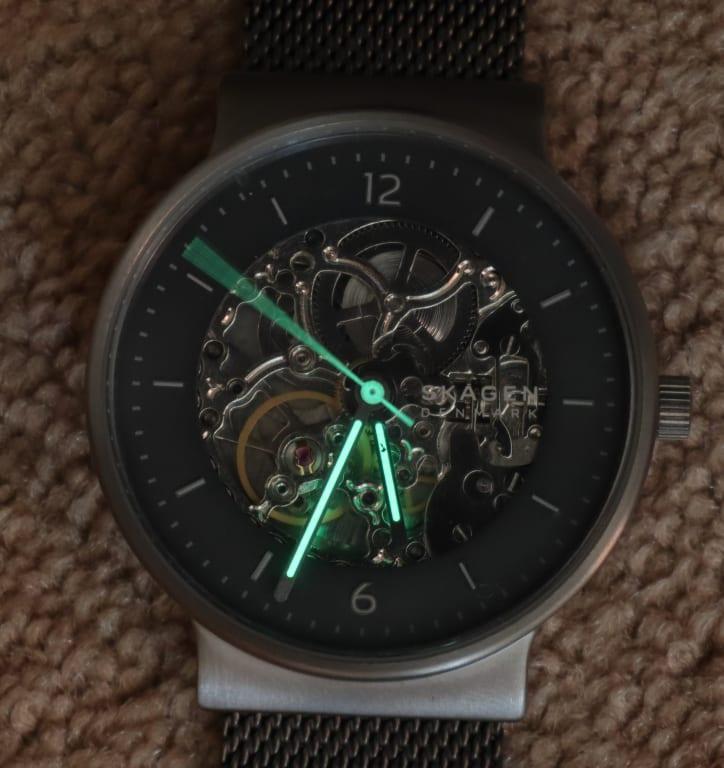 Ancher Automatic Titanium Ocean Blue LiteHide™ Leather Watch