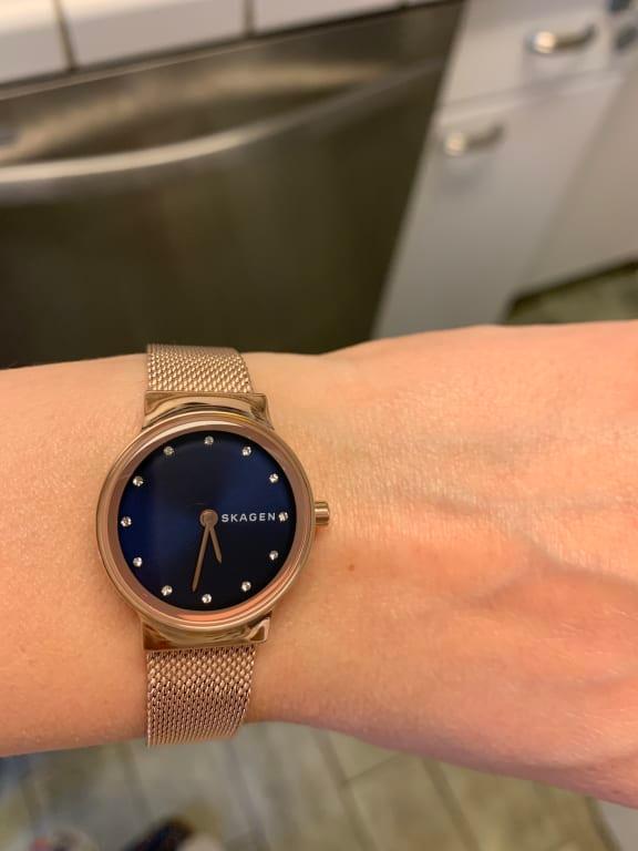 Freja Rose-Tone Steel Mesh Watch