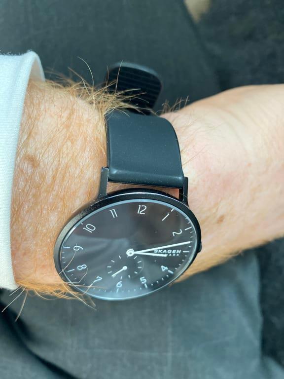 Skagen Aaren Kulor Aluminum Silicone Strap Watch 41mm Created for Macy s Macy s