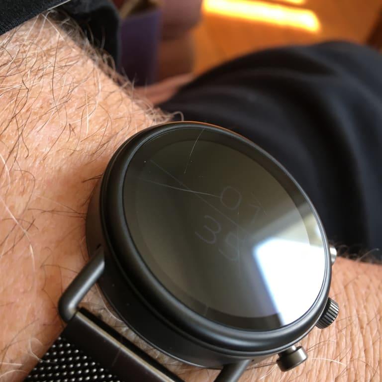 Skagen Falster 2 Smoke Stainless Steel Mesh Bracelet Touchscreen Smart Watch 40mm Powered by Wear OS by Google Macy s