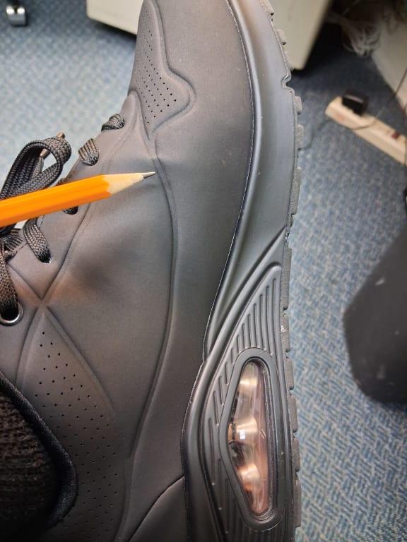 Creasing after 1 week of ware.