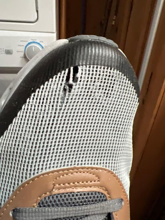 Ripped shoe