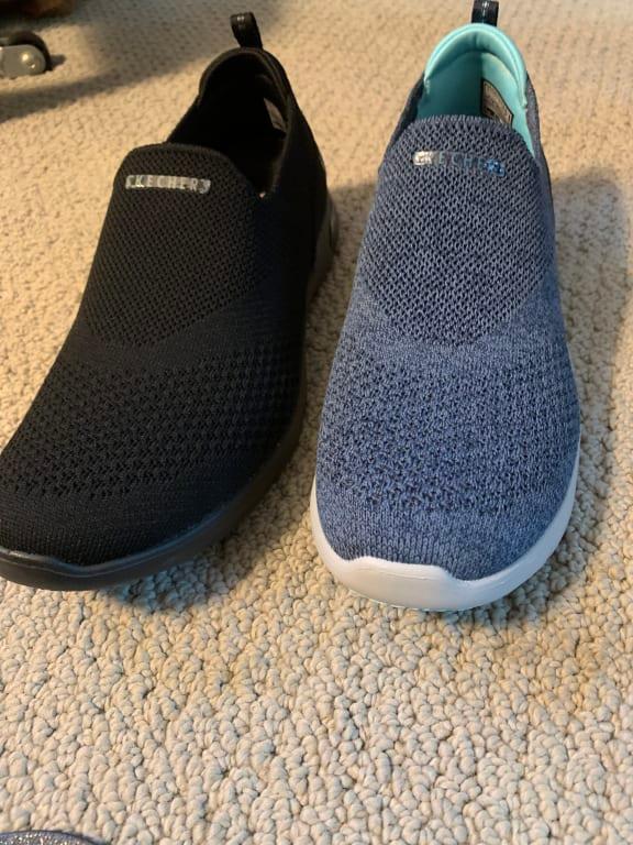 Navy is actually medium blue and soles are white