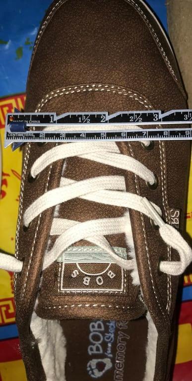 My size 9 feet are about 4" at their widest, and the outside of the size 9 is also about 4" at the widest, but I found them a bit too snug.