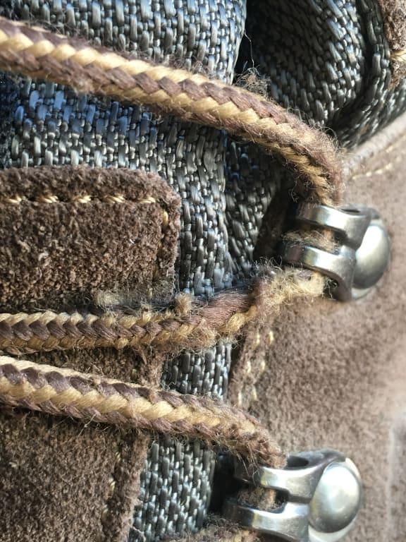 Eyelets are sharp and cut laces