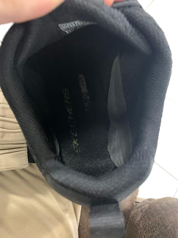 The inside of the shoe is already peeling from the sides.