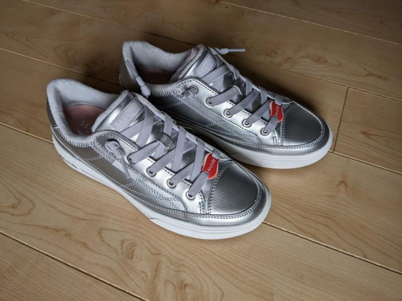 Skechers Street Arch Fit Arcade Metallic Sneakers - QVC.com