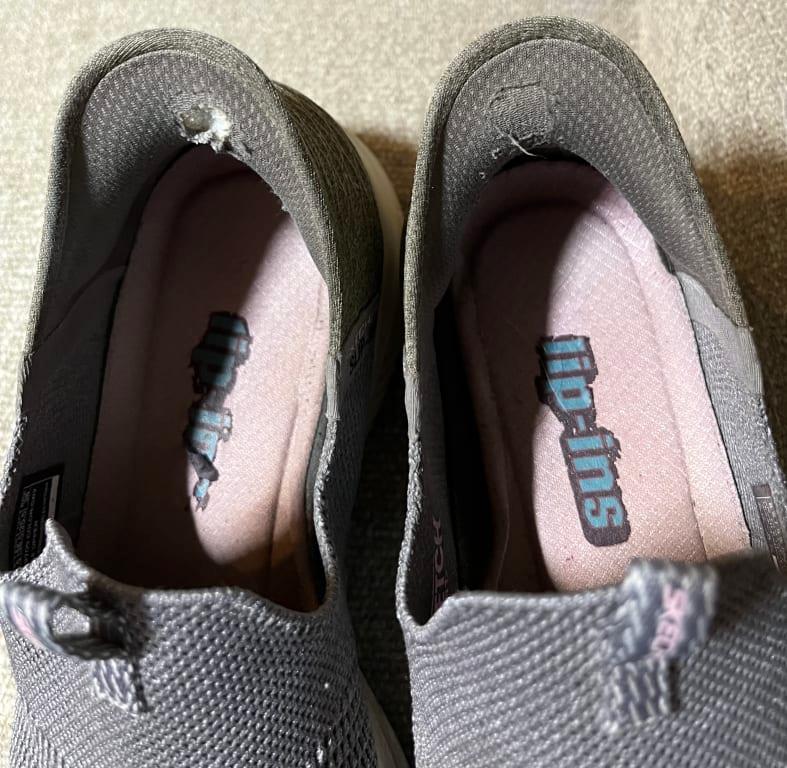 Holes in the heel liners