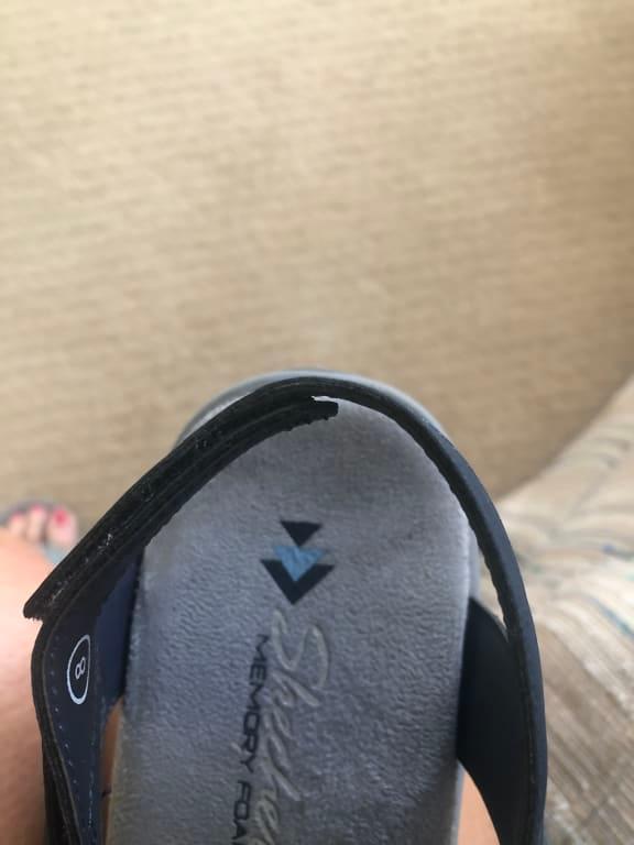 Very uncomfortable where the strap hits the back of your heel