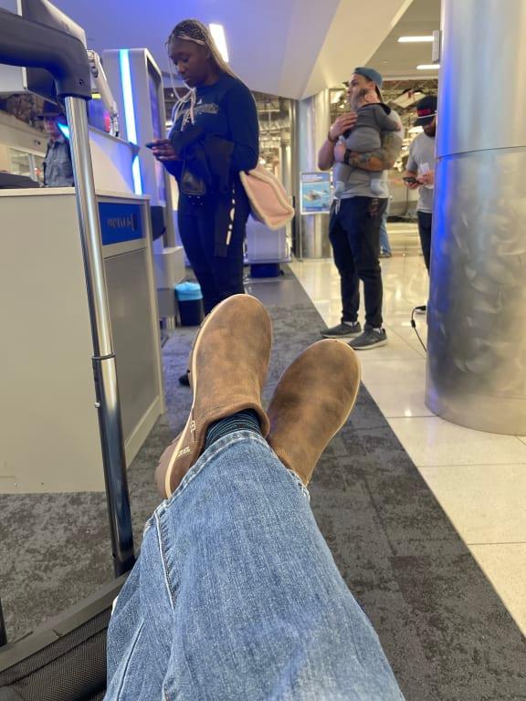 Just chillin' at the airport!