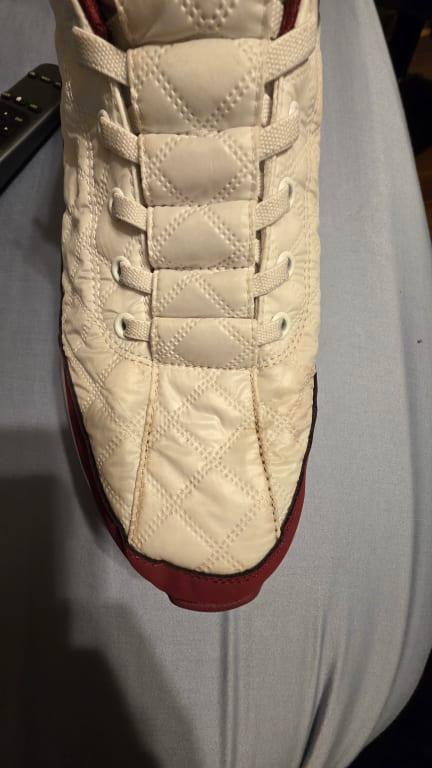 Discoloration after one week.