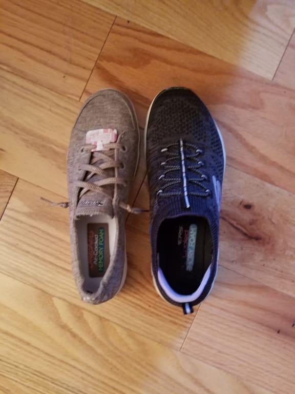 The black shoe is my favorite shoe ever. Very comfortable. I expected the new shoes to be similiar but they aren't.