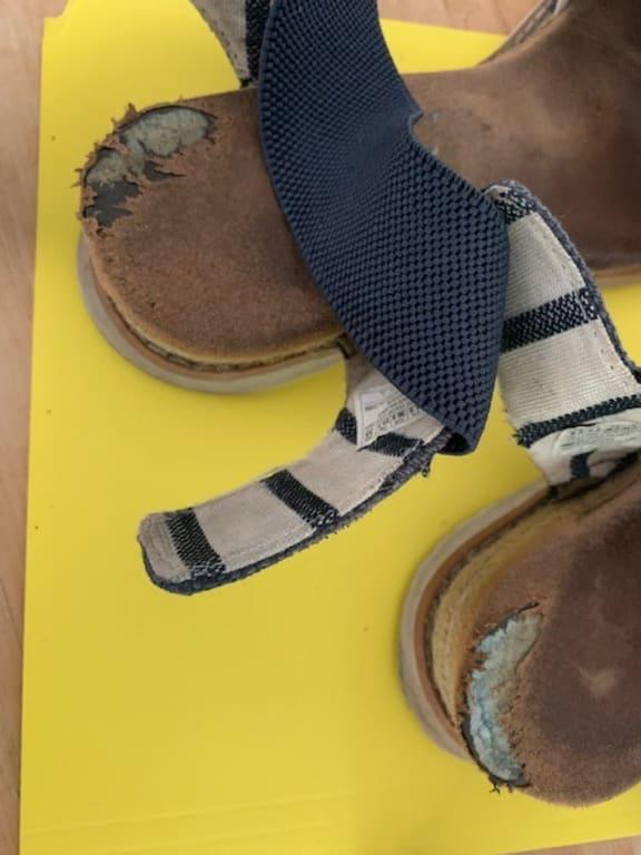 Wear pattern of previous pair