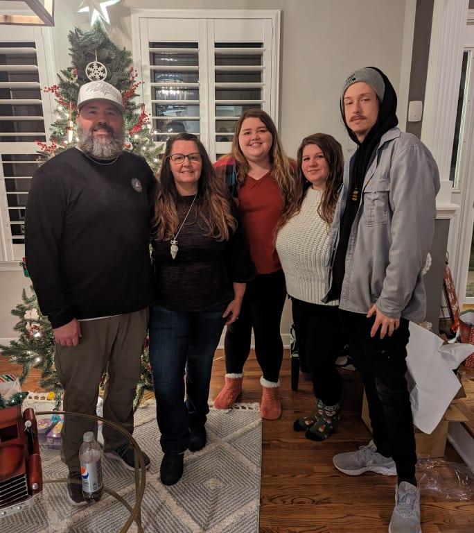 Wore them to our family holiday party